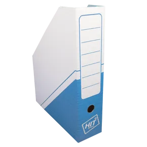 Archivbox mit Aufdruck 32,5x25,5x7,5 cm - blau